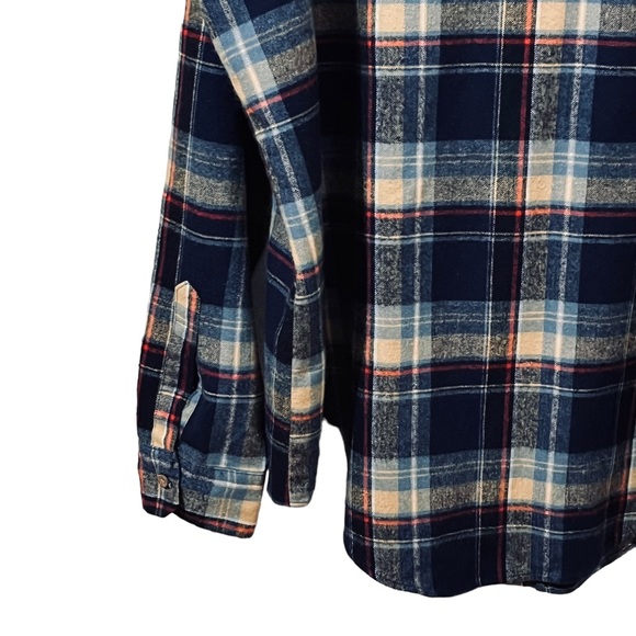 Vintage Sears Button Down Shirt Men’s 2XL Tall Plaid Flannel Western Streetwear - Picture 3 of 10